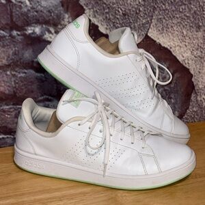 Adidas Grand Court Sneaker White Green Lace Athletic Women Shoe PWJ001004 Sz 9